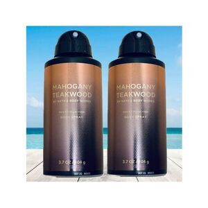 LAST ONE Bath & Body Works Lot of 2 MAHOGANY TEAKWOOD  Men’s Body Spray